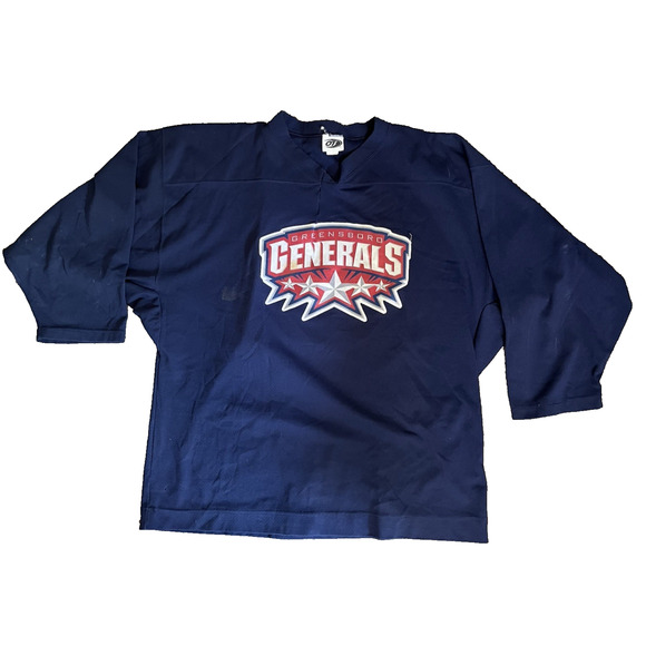 Greensboro Generals ECHL Hockey Jersey XXLG - Game Worn - Picture 1 of 8